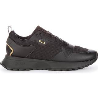 BOSS Black Herren Sneaker schwarz Glattleder