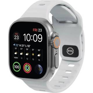 Mobile Origin - Grå Silikone Rem til Apple Watch 49/45/44 & 42mm