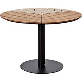 Broke havebord Ø110cm i teaklook