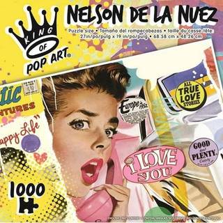 Nelson de la Nuez King of Pop Art 1000 Piece Jigsaw Puzzle | Sødt lykkeligt liv