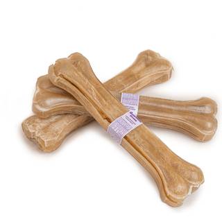 Pressed Rawhide Chew Bone Natural - L (26 cm)