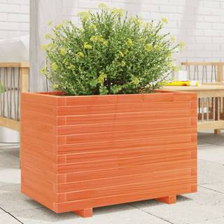 Plantekasse Massivt Fyrretræ Gyldenbrun - 70 x 40 x 49.5 cm