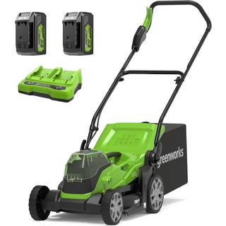 Plæneklipper Greenworks G24X2LM36K4X; 48 V; 2x4,0 Ah batt.