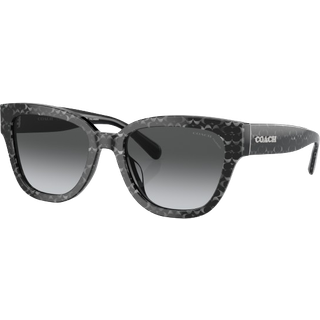 Coach HC8379U CL920 55208G 54 Solbriller Kvinder Black - Pattern Pearl Grey Signature C - 54mm