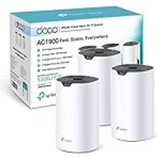 TP-Link Deco S1900 (Kit 3 Pezzi) Sistema Router Wi-Fi Mesh AC1900 Dual Band, 3 Porte Gigabit, Copertura fino a 520mq, Access Point, Parental Control,.