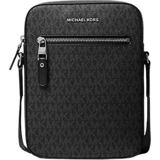 MK Varick Logo Flight Bag - Black - Michael Kors - ONE SIZE