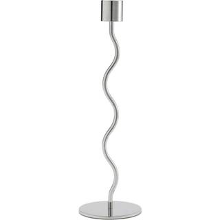 Curved lysestage 26 cm, rustfrit stål