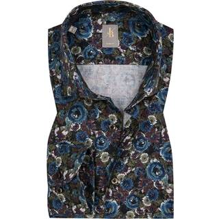 Jacques Britt Herren Hemd blau Slim Fit