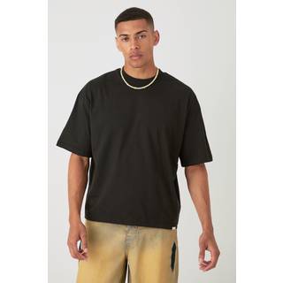 Mens Black Oversized Boxy Heavyweight T-shirt