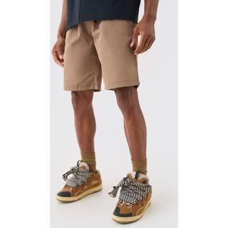 Mens Elasticated Waist Nylon Stone Shorts