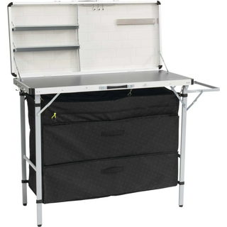Outwell Magante Kitchen Unit Campingskabe størrelse 136 x 54 x 90/140 cm farve black