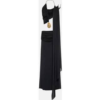 Christopher Esber Embellished jersey maxi dress - black - XL