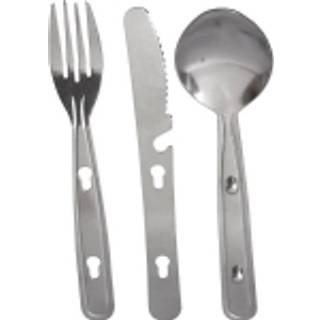 Spisesæt - kniv, gaffel, ske - Highlander
