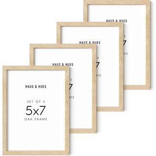 Haus og nuancer beige træbillede rammer 5x7 - bulk fotorammer 5x7 sæt på 4 5x7 rammer til billeder fotogalleri vægramme sæt 5x7 billedramme bulk