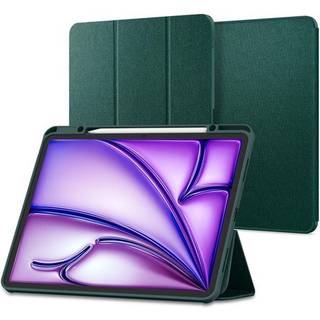 iPad Pro 13 (2024) Spigen Urban Fit Smart Folio Cover - Mørkegrøn