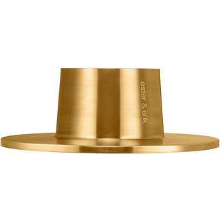 Ester & Erik Lysestage Udendørs 32,3 Cm - Fyrfadsstager Rustfrit Stål Guld - 322-94