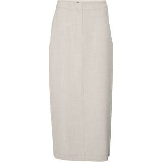 Vero Moda - Beige - Vmcassidy Hw Ancle Skirt - EU 38