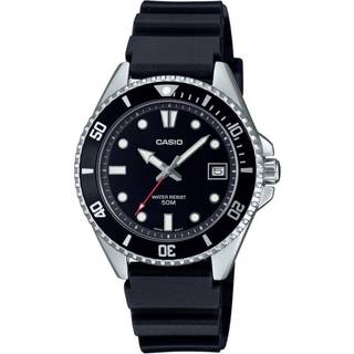 Casio MDV-10-1A1VEF Timeless Collection Standard Sort/Resinplast Ø38.5 mm