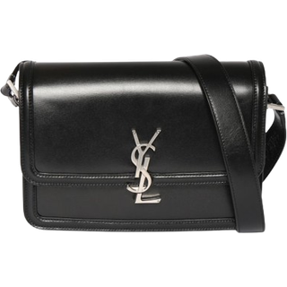 Saint Laurent Solferino Medium leather crossbody bag - black - One Size