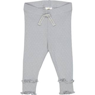 Müsli Pointelle leggings med hulmønster - Jasmin Blue