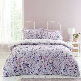 Catherine Lansfield Catherine Lansfield Lilac Isadora Floral Reversible Duvet Cover Set