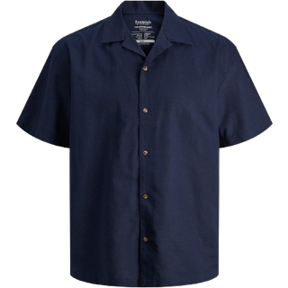 Jack & Jones Summer Resort Linen Shirt SS Navy Blazer