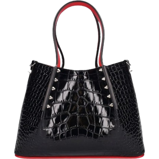 Christian Louboutin Cabarock Mini patent leather tote bag - black - One Size