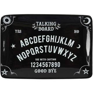 Schwarze Ouija Brett Keramik Schmuckschale
