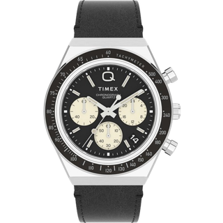 TIMEX Q Timex Chronograph sort Ø40