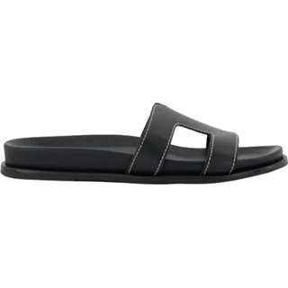 Dune London Dune London Black/Chrome Standard Fit Loupa Footbed Smart Slides