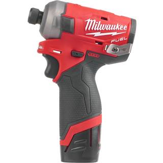Milwaukee M12 FQID-202X Slagnøgle med batteri og oplader
