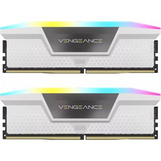 Corsair Vengeance RGB DDR5-6400 - 32GB - CL36 - Dual Channel (2 pcs) - Intel XMP - Hvid med RGB