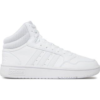Hoops 3.0 Mid Lifestyle Basketball Classic Vintage sko - Cloud White / Cloud White / Cloud White - 45 1/3