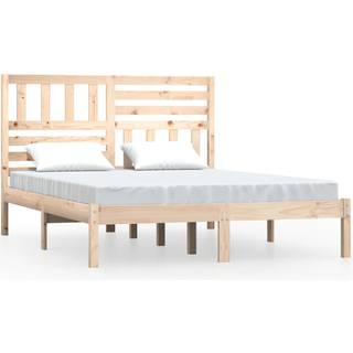 sengeramme 140x200 cm massivt fyrretræ