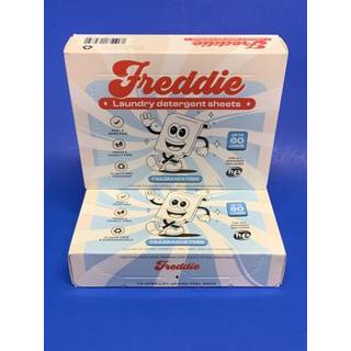 Freddie vaskeri Detergentark - Duftfrit ukensstemt - 60 belastninger (30 ark) - Koncentrerede miljøvenlige væskefrie strimler
