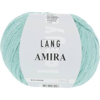 Lang Yarns Amira 0058 Indhold: 93% Bomuld, 7% nylon Vægt/længde: 50 g = 100 meter Anbefalede pinde: 5,5-6 mm Strikkefasthed: 10 x 10 cm = 17 m x 26 p Vask: Maskinvask 30 °c / Tåler ikke tørretumbling.