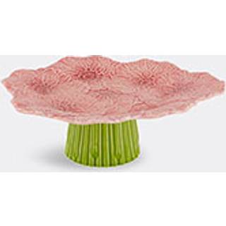 Bordallo Pinheiro Serving And Trays - 'Maria Flor' cake stand, small in MULTICOLOUR earthenware