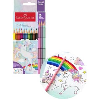 Faber-Castell: Grip Enhjørning farveblyanter - 10+3 stk.