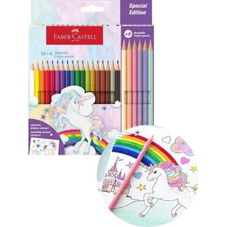 Faber-Castell farveblyanter - 18 farver + 6 pastelfarver