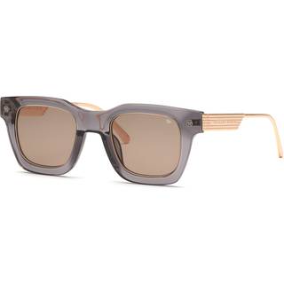 Philipp Plein Mand SPP105M PLEIN ROCK SUPERHERO LEIN 09MB Solbriller Acetat Grå Brun Firkantet Normal