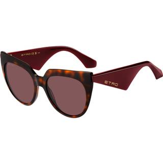 ETRO Kvinde ETRO 0003/S 086/U1 Solbriller Acetat Havana Rosa Cat Eye Normal