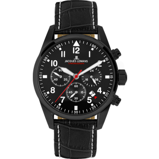 Jacques Lemans Uhren - Sport - 42-2F - schwarz