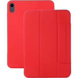 EIDERWOOD iPad 11" (2025) / iPad 10.9" (2024/2022) Magnetisk Tri-Fold Flip Cover - Rød