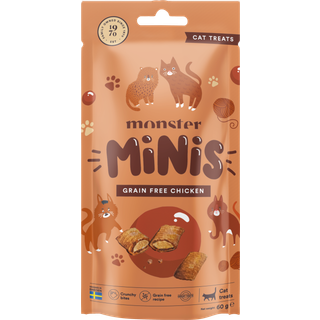 Monster Cat Minis Kornfri Kylling - 60 g