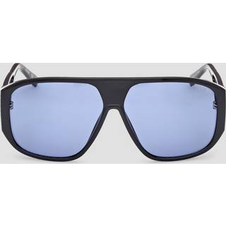 Guess Unisex GU00135 01V Solbriller Injiceret Sort Blå Maske Normal