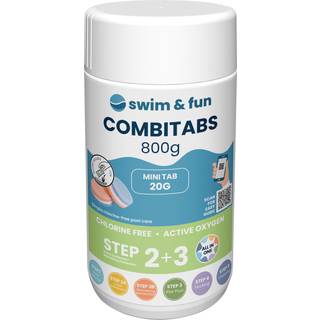 Swim & Fun CombiTabs Aktivt syre klorfri - 800g