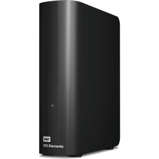 WD Elements Desktop - 22TB - Ekstern Harddisk - Sort