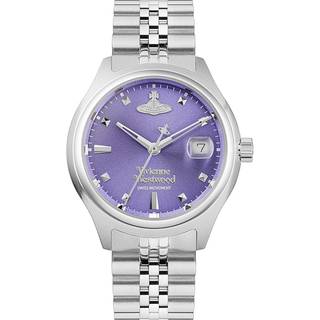 Vivienne Westwood Little Camberwell Quartz Purple Dial Steel Strap Ladies Watch VV311PPSL