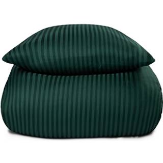 Sengetøj i 100% Bomuldssatin - King Size sengesæt 240x220 cm - Grønt ensfarvet sengelinned - Borg Living
