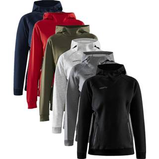 Craft 1910629 core soul hood sweatshirt w Kvinde / Sweatshirt / Sportstrøje / Trøje Bright Red 2XL